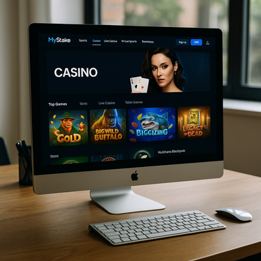 MyStake Casino - Desktop Platform Design