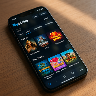 MyStake Casino - Mobile Platform Responsive Design